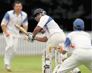 In form: University's Vijay Karthik was amongst the runs in the Students' outright win over Wests Illawarra. Uni are away to Corrimal at Ziems Park in round 12.  Picture: GREG TOTMAN