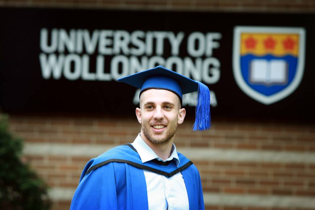 Daniel Tolhurst is the first Bachelor of Medical Mathematics (Honours) student. Picture: SYLVIA LIBER