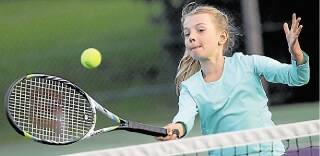 Contender: Corrimal's Mia Repac is the second seed in the 12 years girls at the Tennis Wollongong Junior Tournament starting on Saturday at different venues. Picture: GREG TOTMAN