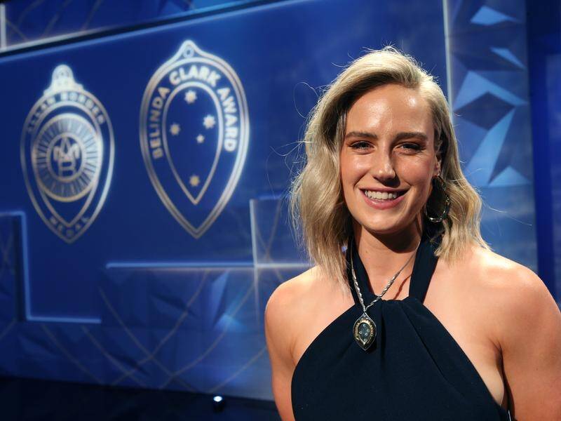 Ellyse Perry has won the Belinda Clark award for a second time.