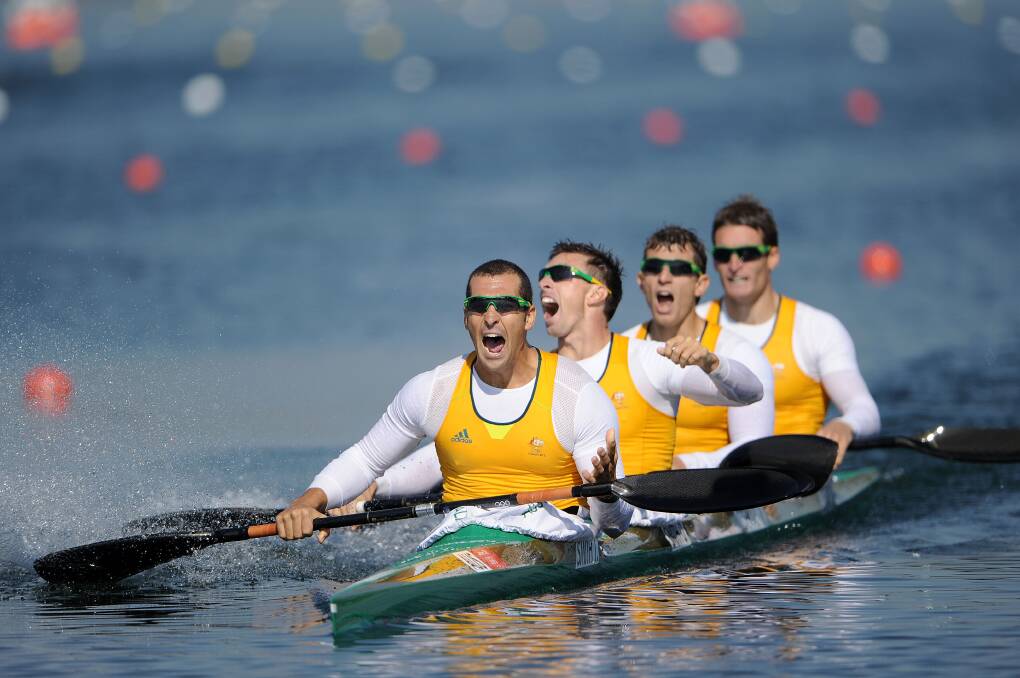 Tate Smith, Dave Smith, Murray Stewart and Jacob Clear secure gold at the 2012 Olympic Games.