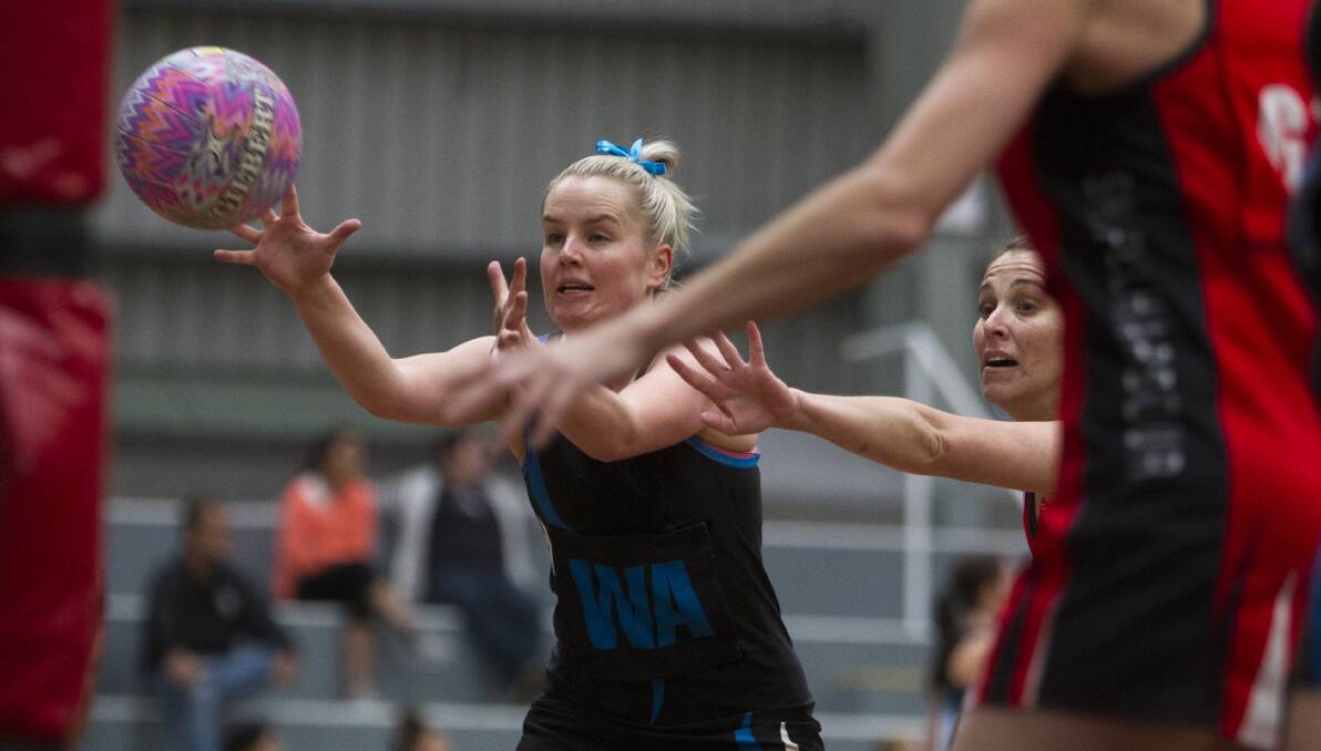 Brindles’ Sarah Goodman snaffles a pass in the 47-26 defeat to Shellharbour Sporties. Picture: Christopher Chan