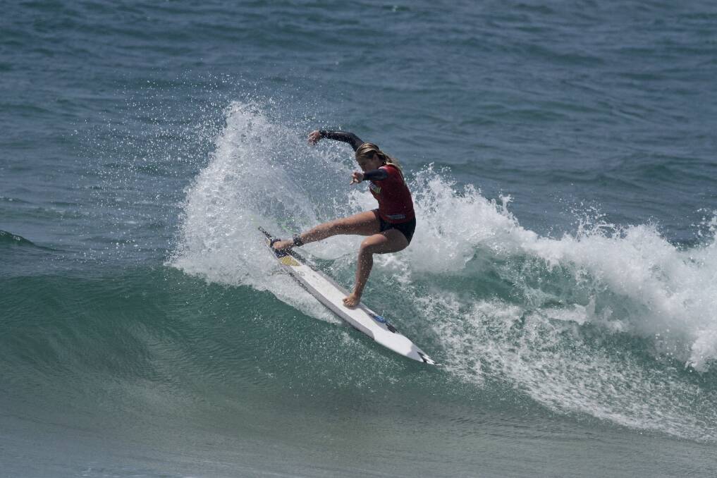 Talent: Coalcliff's Billie Melinz winning the Summer Surf Series at Werri Beach last Sunday. Picture: ETHAN SMITH