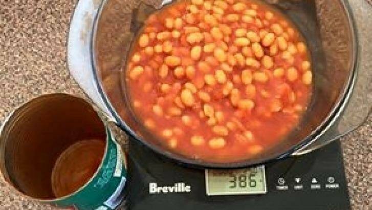 The offending underweight can of beans.  Photo: Facebook