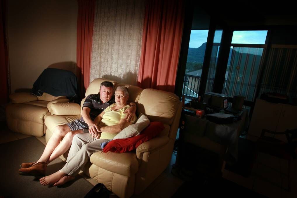 Dennis and Kaye Fielding found Wollongong Emergency Family Housing "brilliant". Picture: SYLVIA LIBER