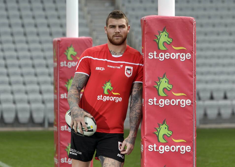 Fullback Josh Dugan is excited to have the Dragons' main playmaking spine back. Picture: ANDY ZAKELI