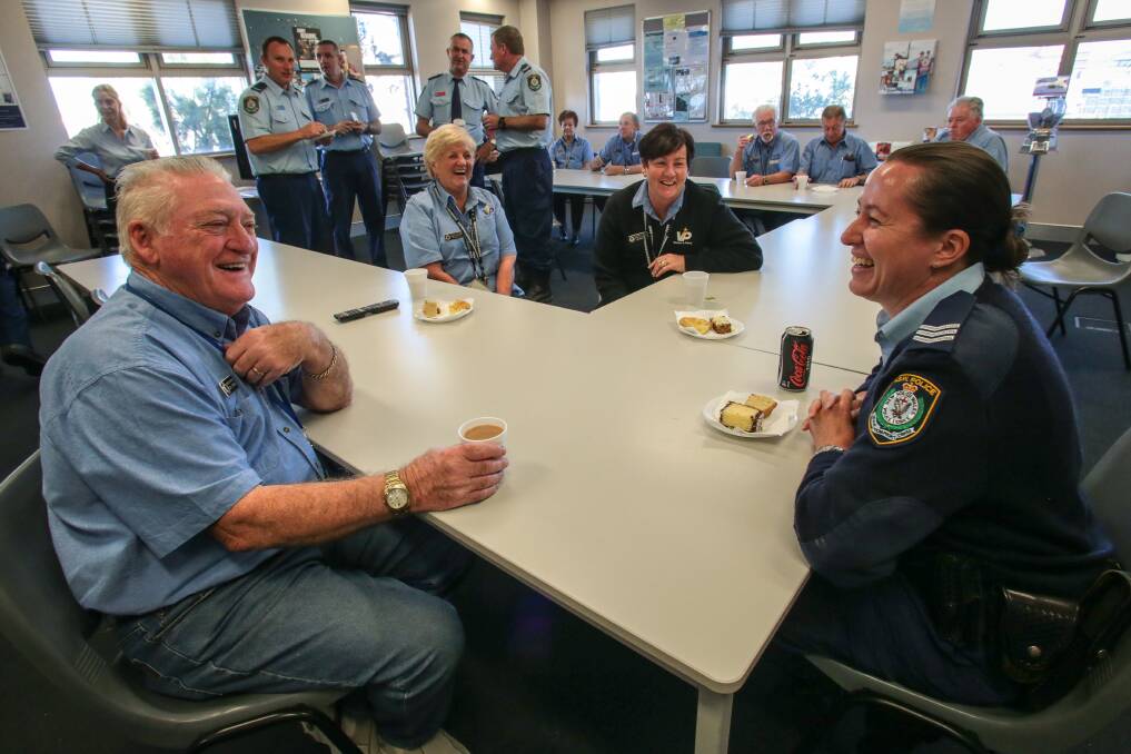 Highly regarded: Wollongong police made their Volunteers in Policing a cup of tea by way of a "thank-you" on Thursday morning for their consistent help in reducing crime across the region.Picture: ADAM McLEAN