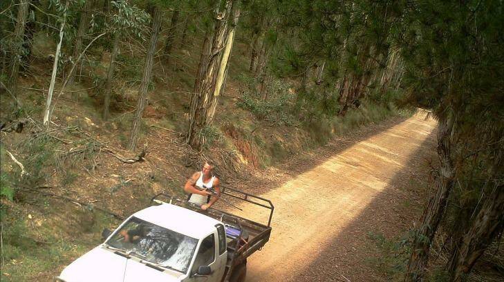 NSW Police said the driver refused to name the man waving a gun on the Jenolan State Forest road. Photo: Supplied