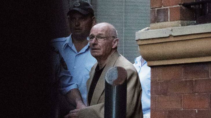 Roger Rogerson leaves King Street Supreme Court in Sydney on Wednesday.  Photo: Christopher Pearce