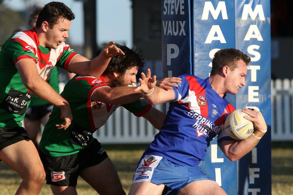 Gerringong's Joel Roberts about to touch down against Jamberoo in June. Picture: GREG TOTMAN
