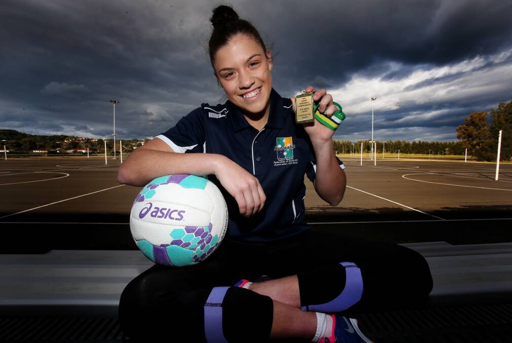 Sophie Schetor, who has made the Australian 18-years netball team after the national titles. Picture: ROBERT PEET