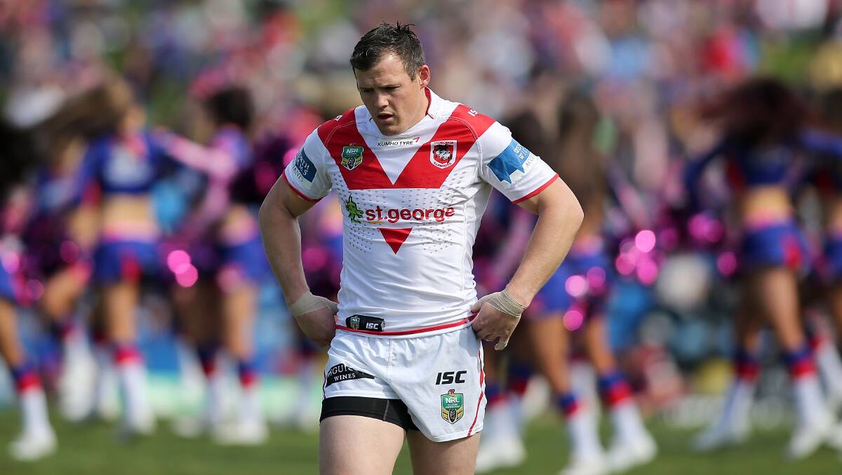 St George Illawarra winger Brett Morris is apparently now hot property as a fullback in the NRL. Picture: GETTY IMAGES