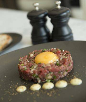 The traditional beef tartare at Buvette restaurant. Photo: Supplied