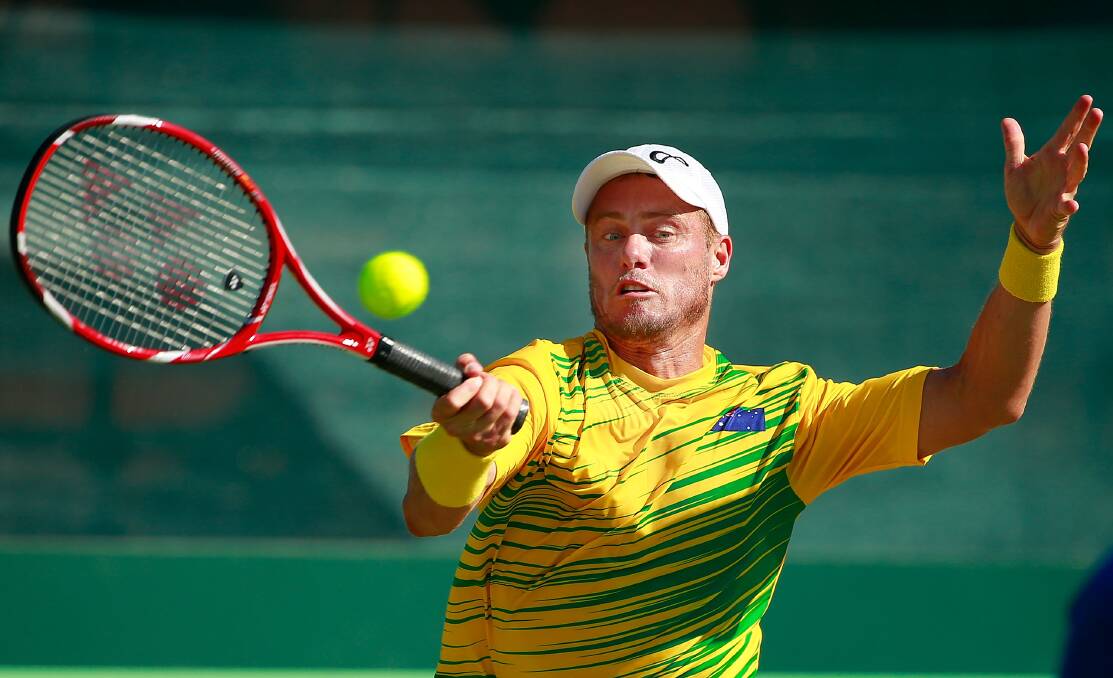 Lleyton Hewitt says he will give his "heart and soul" to winning the Davis Cup. Picture: GETTY IMAGES