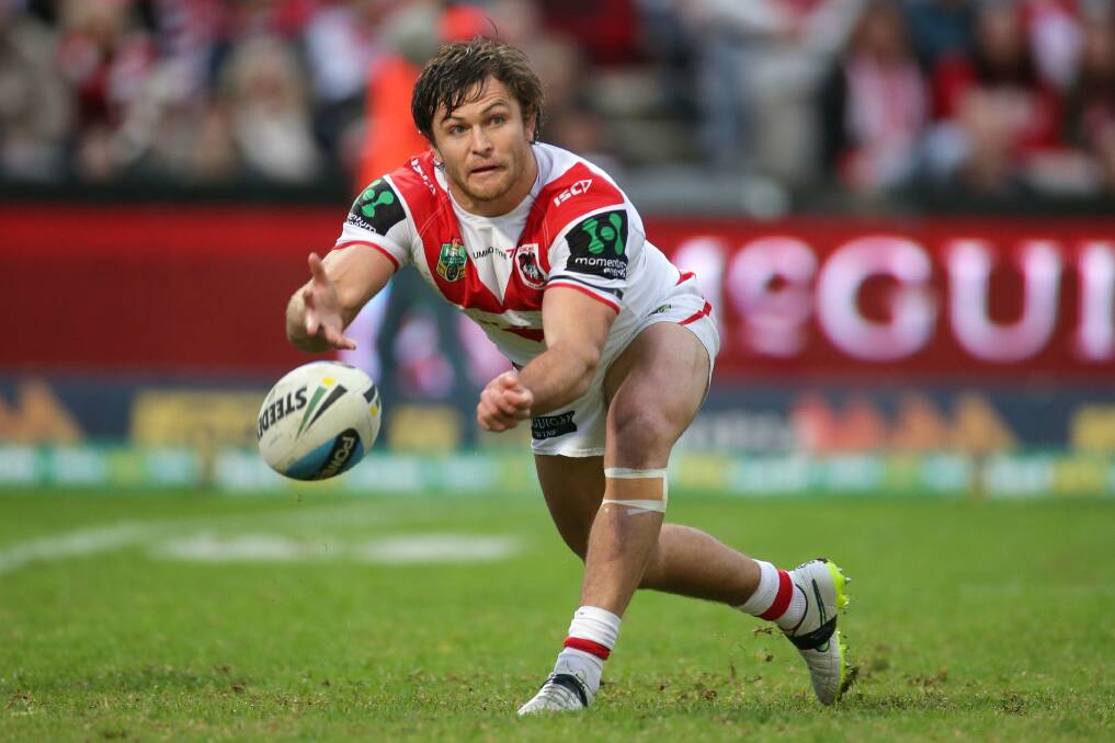 Mitch Rein is marking his century with St George Illawarra on Saturday night. Picture: CHRIS LANE