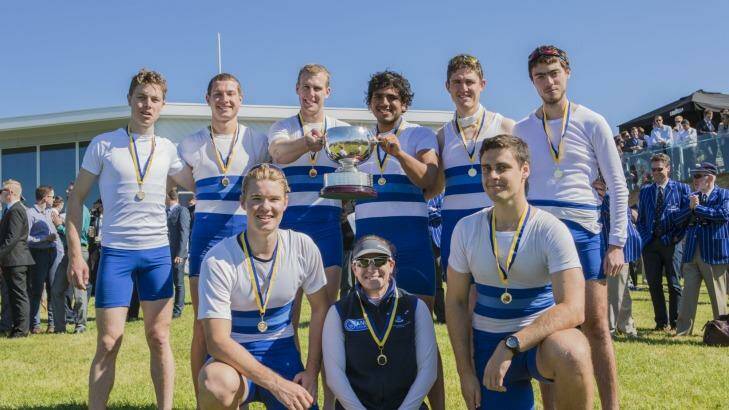 The 44th Disher Cup Regatta: Australian National University Boat Club. Men's coxed eight. Photo: Jamila Toderas