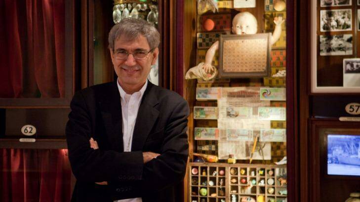 Orhan Pamuk at his Museum of Innocence in an Istanbul house, where   everyday objects from clothing and ornaments to photographs and maps are on display. Photo: Museum of Innocence