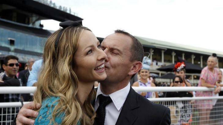 Prince: Chris Waller, pictured with wife Stephanie. Photo: Jenny Evans