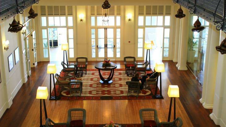 The lobby at the Grand Pacific Hotel. Photo: Belinda Jackson