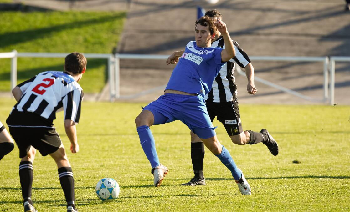 Ben McDonald scored Bulli's second goal in their 2-1 win over Port Kembla. Picture: CHRISTOPHER CHAN