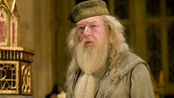 Michael Gambon as Professor Albus Dumbledore in the <i>Harry Potter</i> films.