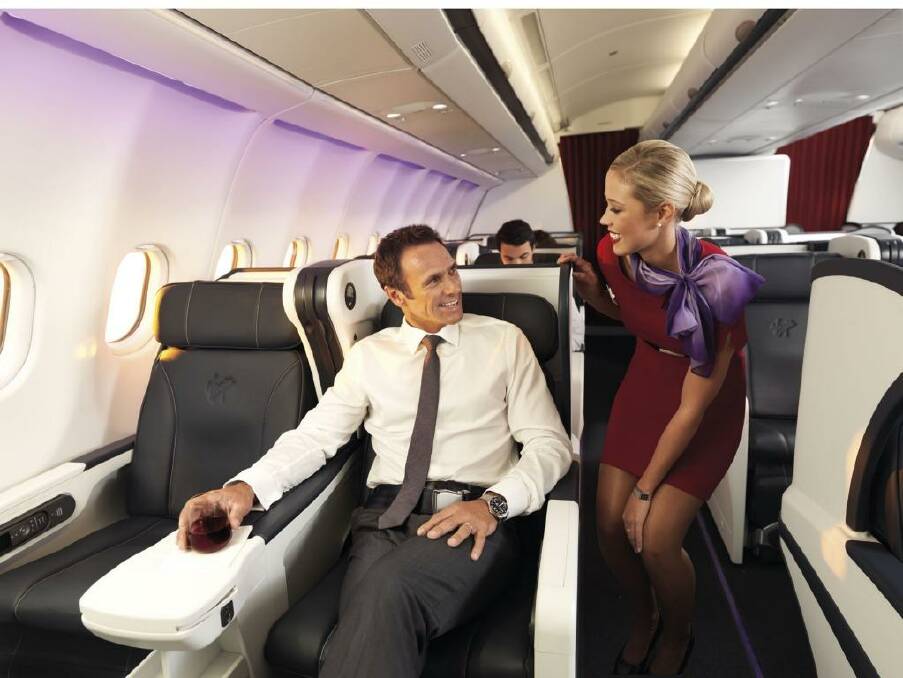 Virgin Australia's busines class service proved exemplary: friendly, intimate and attentive. Photo: Georges Antoni