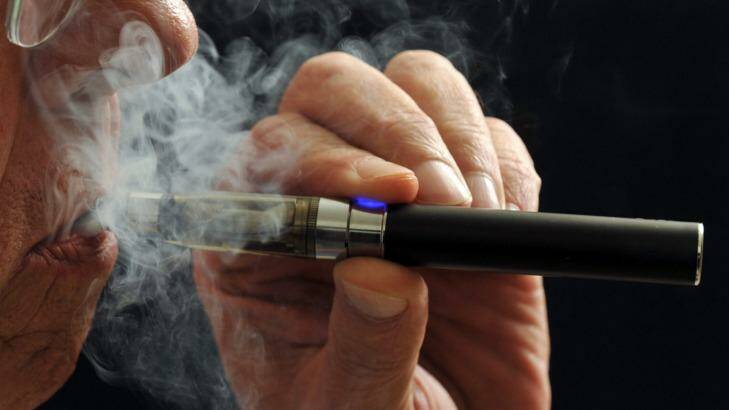 E-cigarette use in Australia is growing, according to the latest drug survey. Photo: Torin Halsey