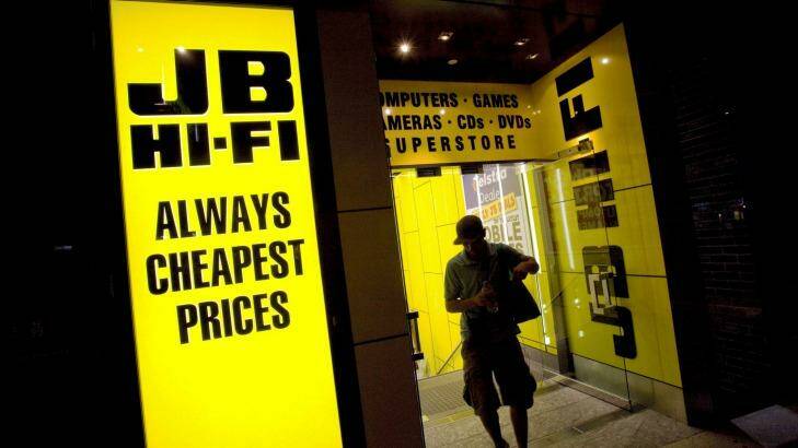 JB Hi-Fi earnings could fall by as much as 23%, Citi predicts. Photo: Glenn Hunt 
