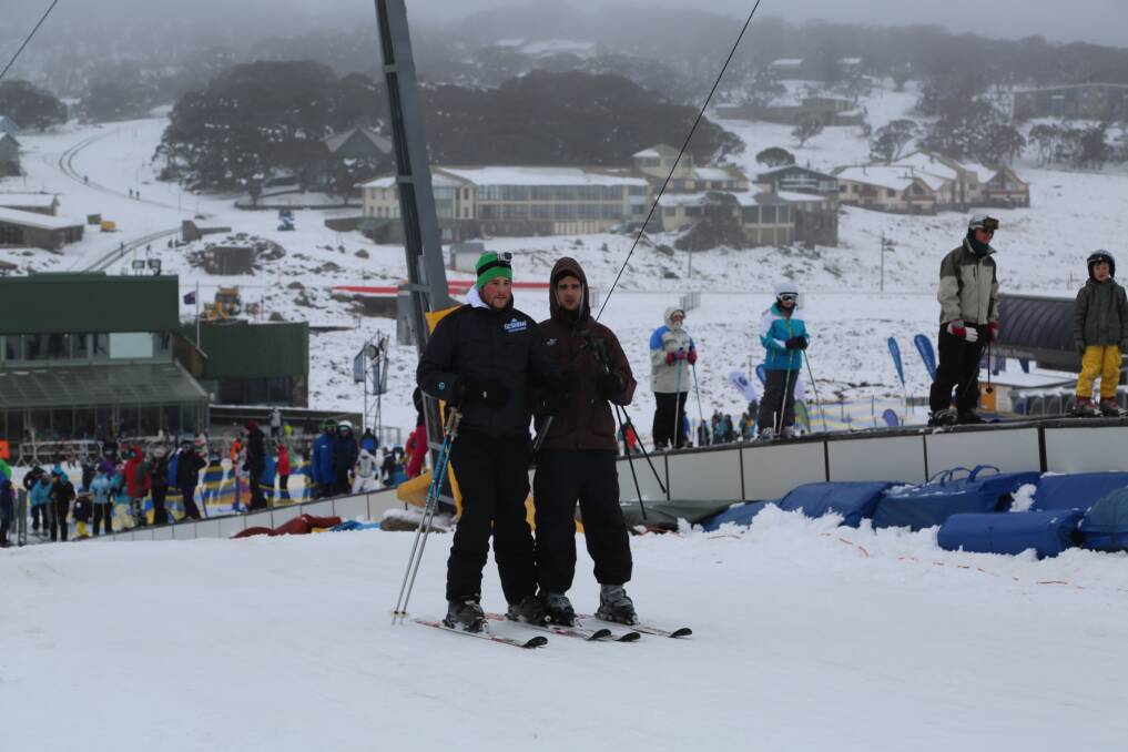 Skiers take to the slopes at Perisher.