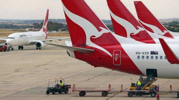 Qantas jets at Tullamarine. Photo: Scott Barbour