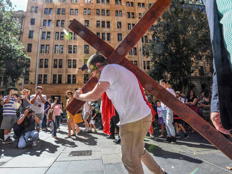 Wesley Mission's musical dramatisation of the crucifixion of Jesus in Sydney on Good Friday.