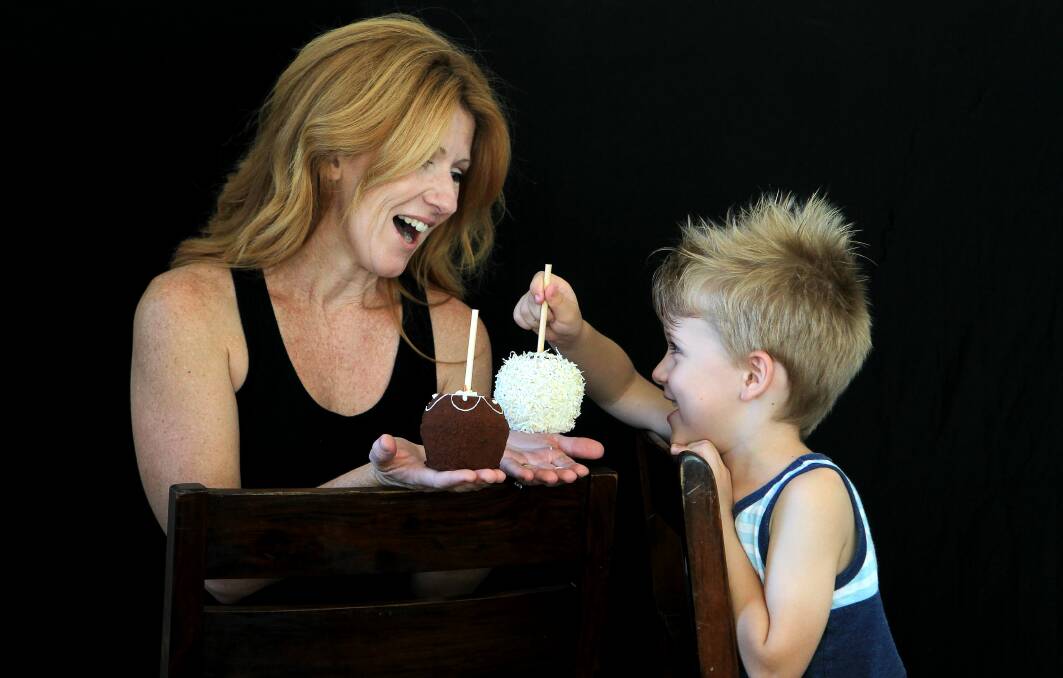 Karen Tominez, of Karen Lee's Kitchen, and her son Ben. Picture: SYLVIA LIBER