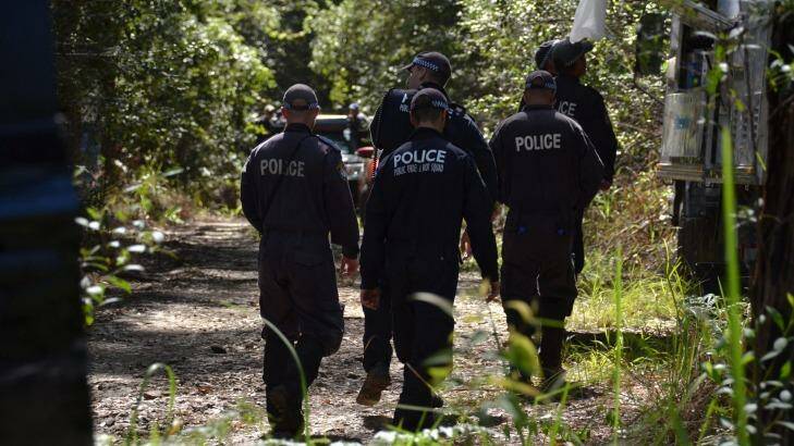 NSW Police continue to search nearby bushland near Bonny Hills in relation to the disappearance of three-year-old William Tyrrell.  Photo: Matt Attard/Port Macquarie News