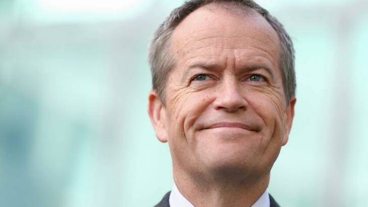 Bill Shorten: There's been a lift in the Opposition leader's performance on the stump.  Photo: Alex Ellinghausen
