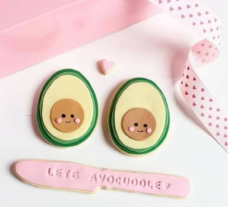 @Cupcakerry creates cookies that are adorable enough to bear hug (or "avocuddle"). Photo: Supplied