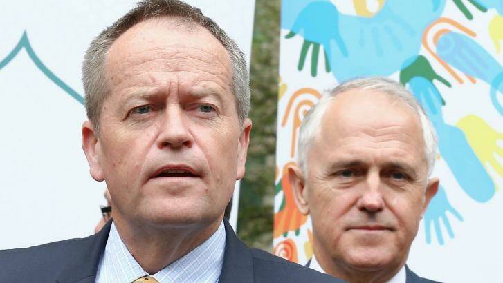 Media mates: Opposition Leader Bill Shorten and Prime Minister Malcolm Turnbull will both be spending up big on advertisements. Photo: Alex Ellinghausen