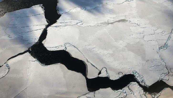 Sea ice off West Antarctica, as viewed from NASA Operation IceBridge. Photo: Mario Tama, Getty Images