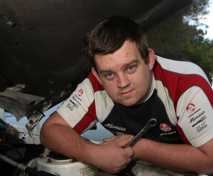 Former apprentice Steven-John Moller loves working with engines, but he has been seeking work for 18 months. Picture: GREG TOTMAN
