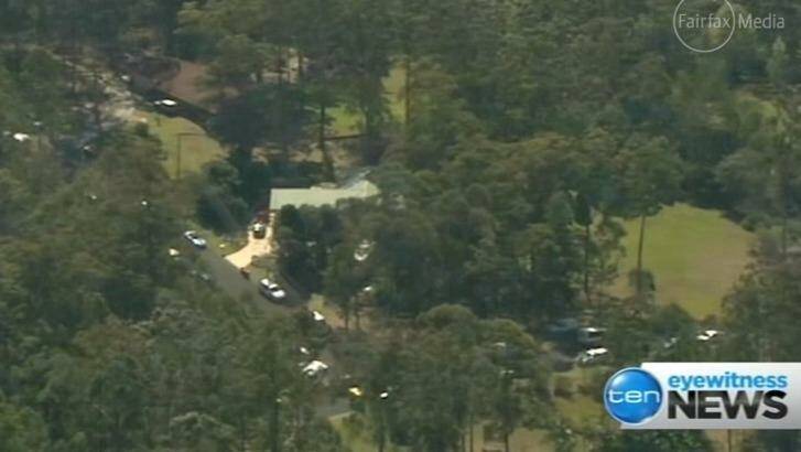 The house in Kendall from which William Tyrell went missing. Photo: Channel Ten