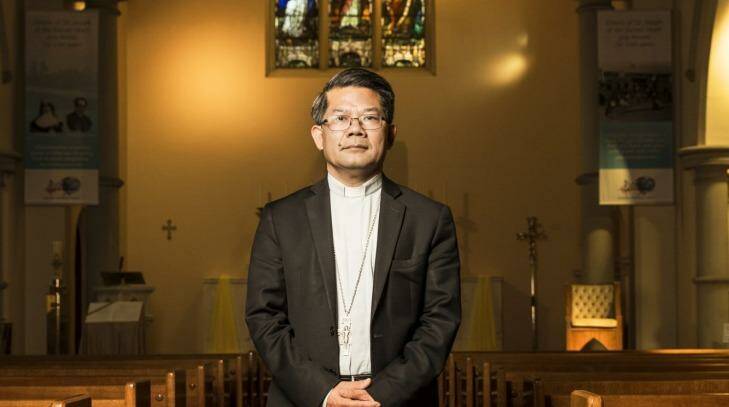 Bishop of Parramatta Vincent Long Van Nguyen has told a royal commission the Catholic church needs reform. Photo: Nic Walker