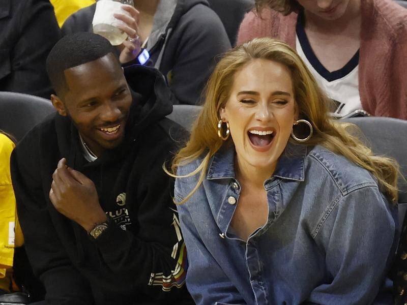 Adele is enjoying life and her relationship with sports agent Rich Paul, according to insiders. (EPA PHOTO)