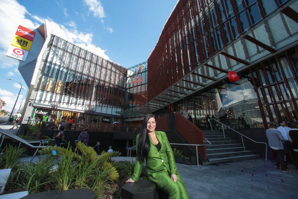 Wollongong Central lead architect Susanne Pini outside the new retail centre. Picture: ADAM McLEAN