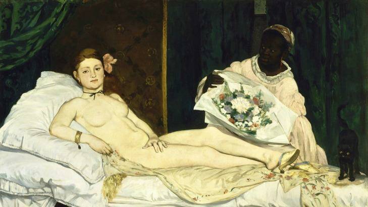 Sophia Hewson compares her work to Manet's Olympia. Photo: Wikimedia Commons  