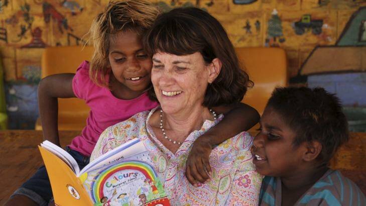 Margaret James, who claims authorship and copyright in the Honey Ant Readers, the books at the centre of a dispute with Yipirinya School in Alice Springs. Photo: Supplied