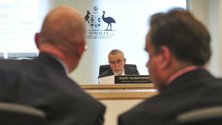 Deputy President of the Administrative Appeals Tribunal, Gary Humphries, at work. Photo: Melissa Adams