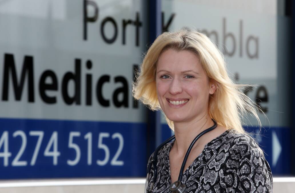 Dr Aase Pacey says Port Kembla residents have really welcomed her. Picture: ROBERT PEET
