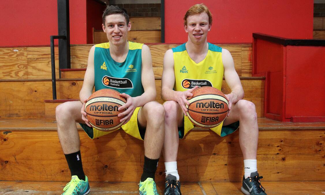 Kyle Zunic and Lachlan Dent who played for Australia at the Oceania Championship. Picture: GREG TOTMAN