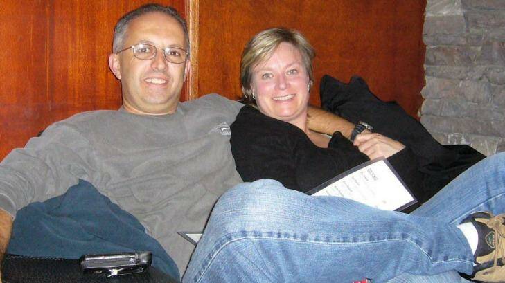 Tragic end to holiday: Sydney couple Tony and Kylie Nastasi. Mrs Nastasi was killed by a speeding bus in Mexico.