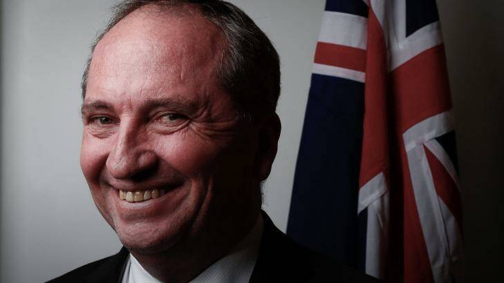 Deputy Prime Minister Barnaby Joyce is well in control of the Nationals' partyroom. Photo: Alex Ellinghausen