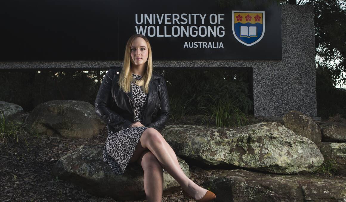 Upset: Kelly Duroy organised a petition against the UOW's decision to delay graduation ceremonies.Picture: CHRISTOPHER CHAN